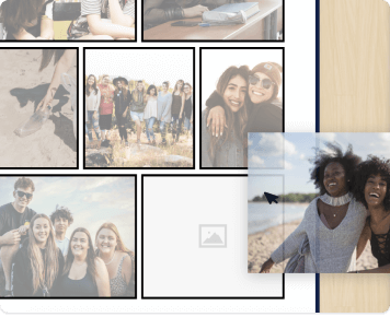 A page being built from a template